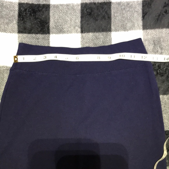 Navy Blue Pencil Skirt - Picture 3 of 7